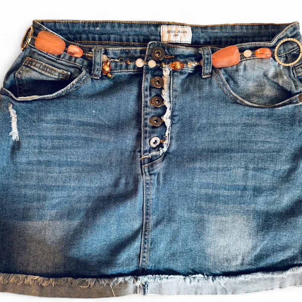 Gogo-jeans Women's Blue Skirt